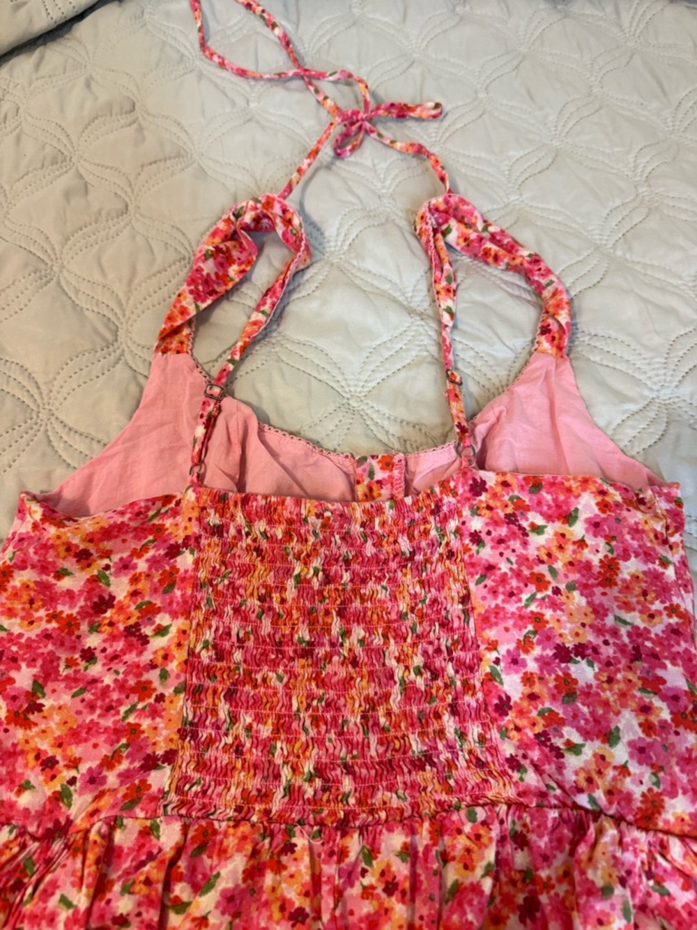Wild Fable Pink Floral Romper Women Large Corset Style Mini Dress Look - Picture 4 of 6